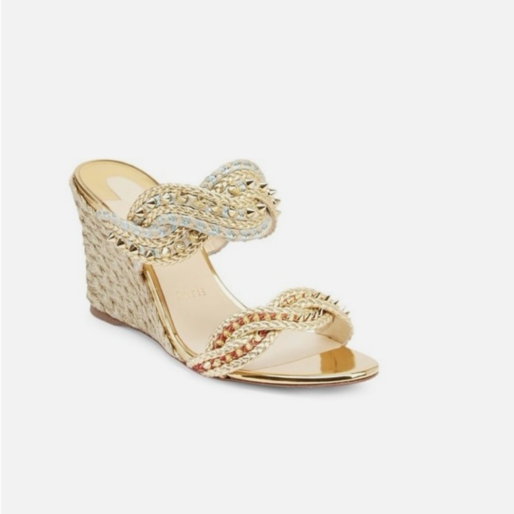 CHRISTIAN LOUBOUTIN Normandy wedges.Sz40
